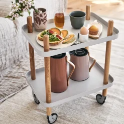 Serving Trolleys^Normann Copenhagen Block table, light Grey