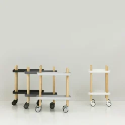 Serving Trolleys^Normann Copenhagen Block table, light Grey