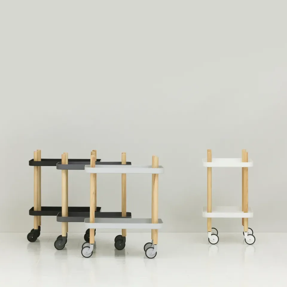 Serving Trolleys^Normann Copenhagen Block table, light Grey