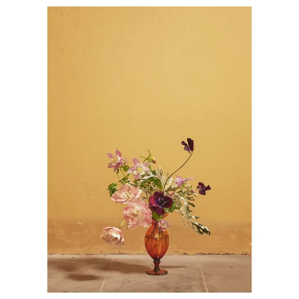Hot Paper Collective Blomst 02 Ochra poster, 50x70 cm Yellow