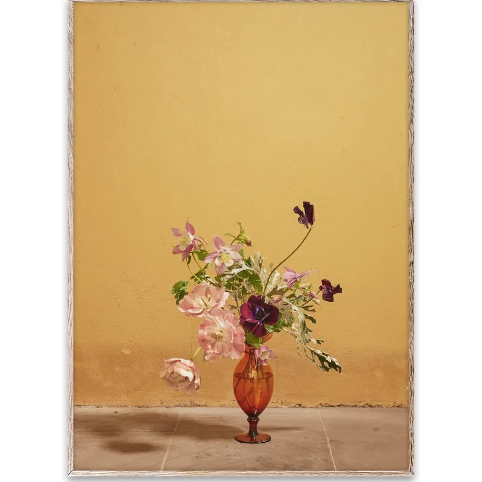 Hot Paper Collective Blomst 02 Ochra poster, 50x70 cm Yellow