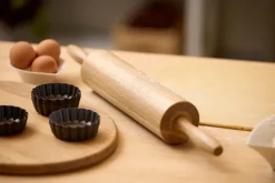 Rolling Pins^Blomsterbergs rolling pin with ball bearings, Oak Brown