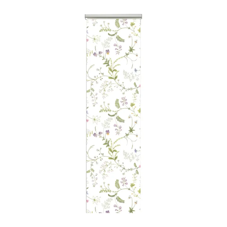Clearance Arvidssons Textil Blomsteryra panel curtain 2-pack, Green