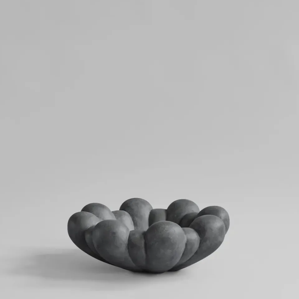 Outlet 101 Copenhagen Bloom tray bowl large, Dark Grey