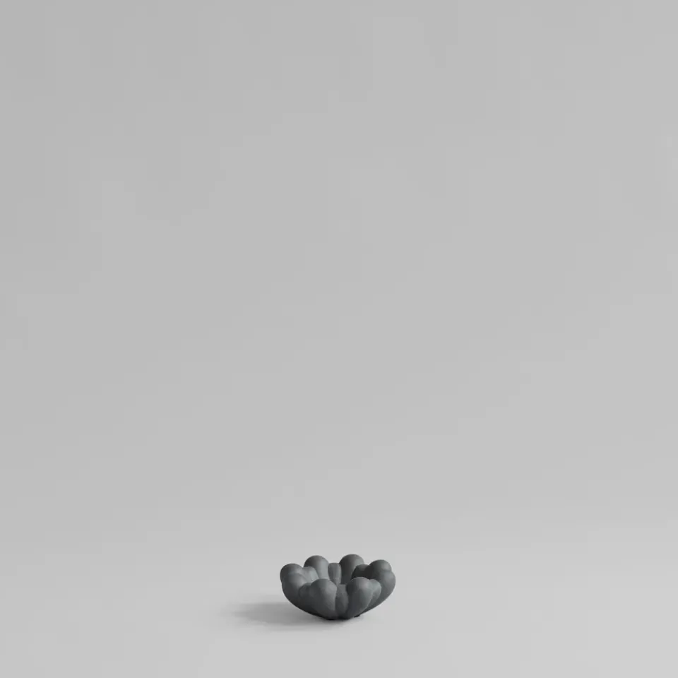 Decorative Bowls^101 Copenhagen Bloom tray bowl mini, Dark Grey