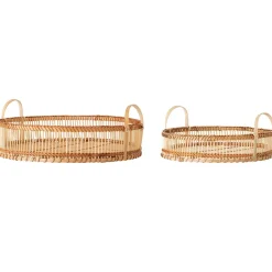 Online Bloomingville bamboo tray set, nature Beige