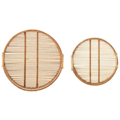 Online Bloomingville bamboo tray set, nature Beige