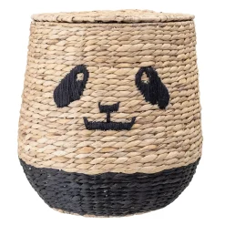 Online Bloomingville basket with lid, Panda Brown
