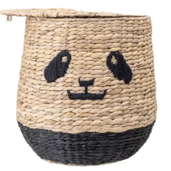 Online Bloomingville basket with lid, Panda Brown