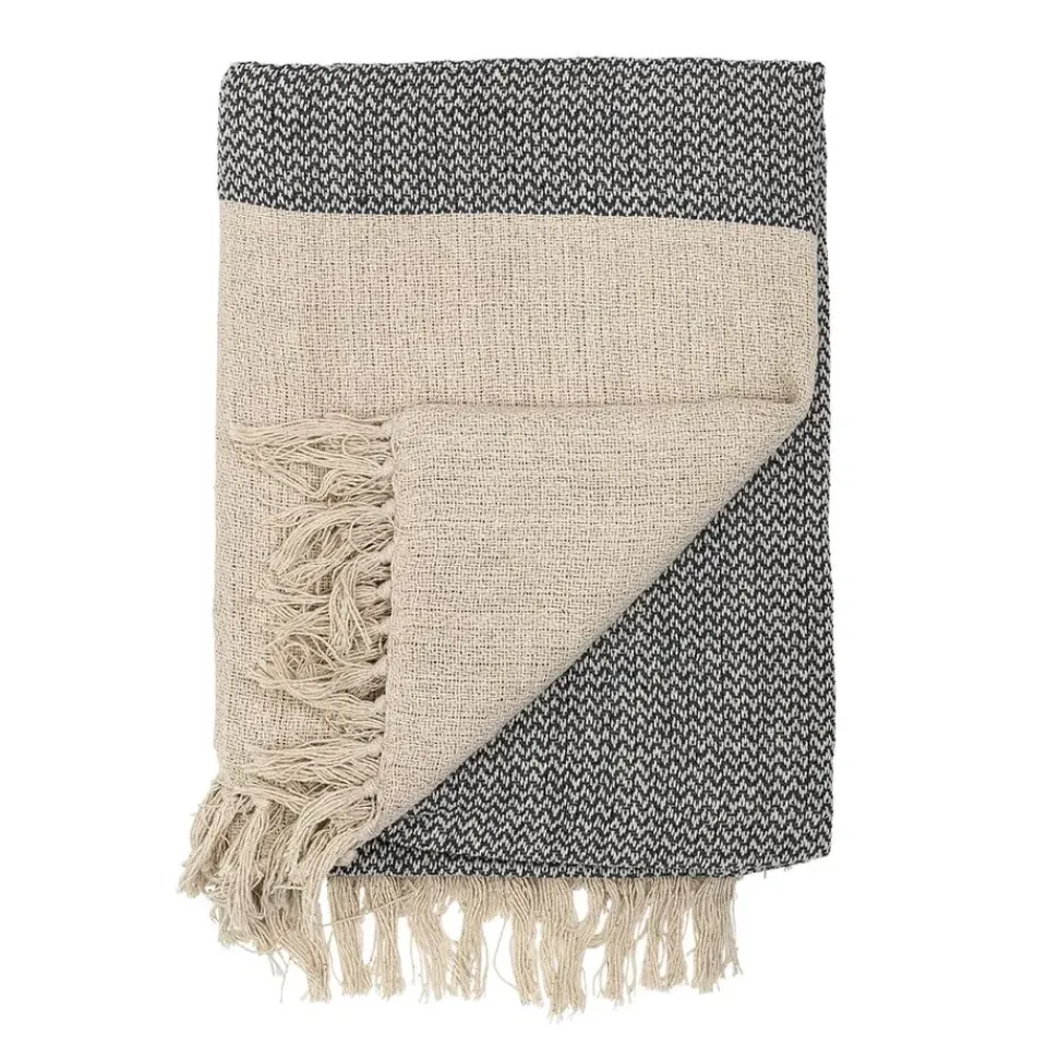 Cotton Blankets & Throws^Bloomingville cotton throw, nature Beige