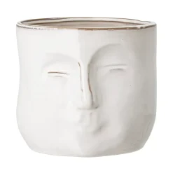 Online Bloomingville flower pot with face 16.5x18 cm, White