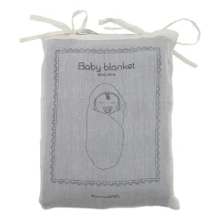 Baby Blankets^Bloomingville Muslin throw 80x100 cm, Blue