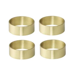 Napkin Rings & Holders^Bloomingville napkin rings 4 pack, brass Gold-coloured