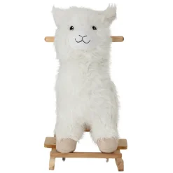 Clearance Bloomingville rocking horse, Llama White