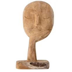 Bloomingville wooden sculpture 35 cm, nature Brown