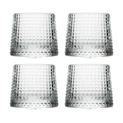 Discount La Rochère Blossom whiskeyglas 16 cl 4-pack, Clear Transparent