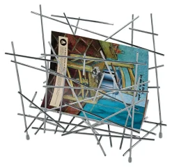 Online Alessi Blow up newsletter stand, stainless steel GreySilver-coloured