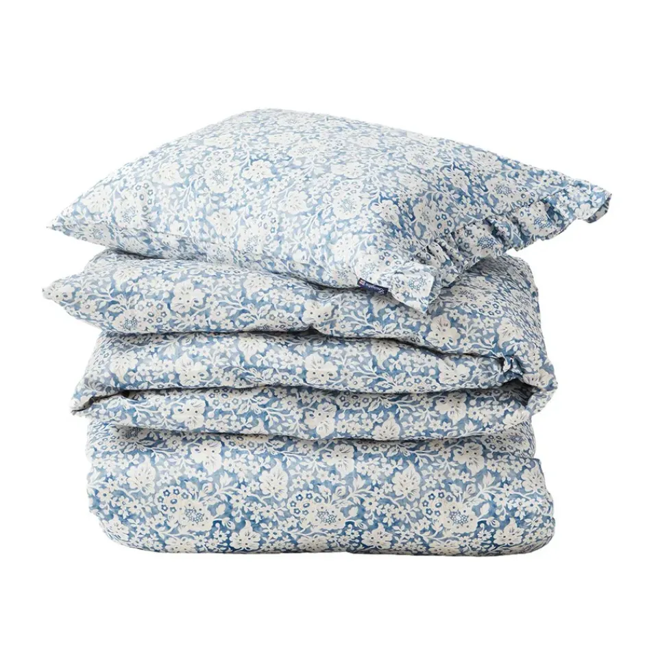 Bed Sets^Lexington Floral Printed Cotton Sateen bed set, 50x60 cm, 220x220 cm Blue