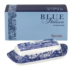 Butter Dishes^Spode Italian butter dish, 20 x 10 cm/ 8 x 4 inch Blue