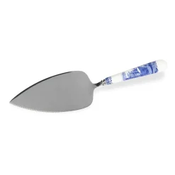 Cake Knives & Servers^Spode Blue Italian cake slice 25 cm, Ceramic-stainless steel BlueWhite