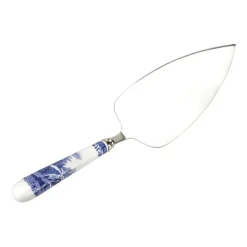 Cake Knives & Servers^Spode Blue Italian cake slice 25 cm, Ceramic-stainless steel BlueWhite