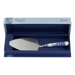 Cake Knives & Servers^Spode Blue Italian cake slice 25 cm, Ceramic-stainless steel BlueWhite