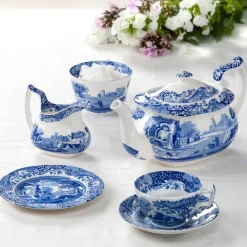 New Spode Italian side plate/tea plate, 20 cm/ 8 inch Blue