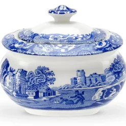 New Spode Italian sugar bowl with lid, 25 cl Blue