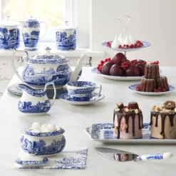 New Spode Italian sugar bowl with lid, 25 cl Blue