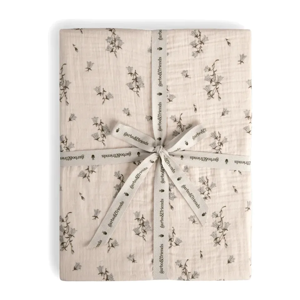 Discount Garbo&Friends Bluebell Muslin fitted sheet, 140x200x30 cm Multi