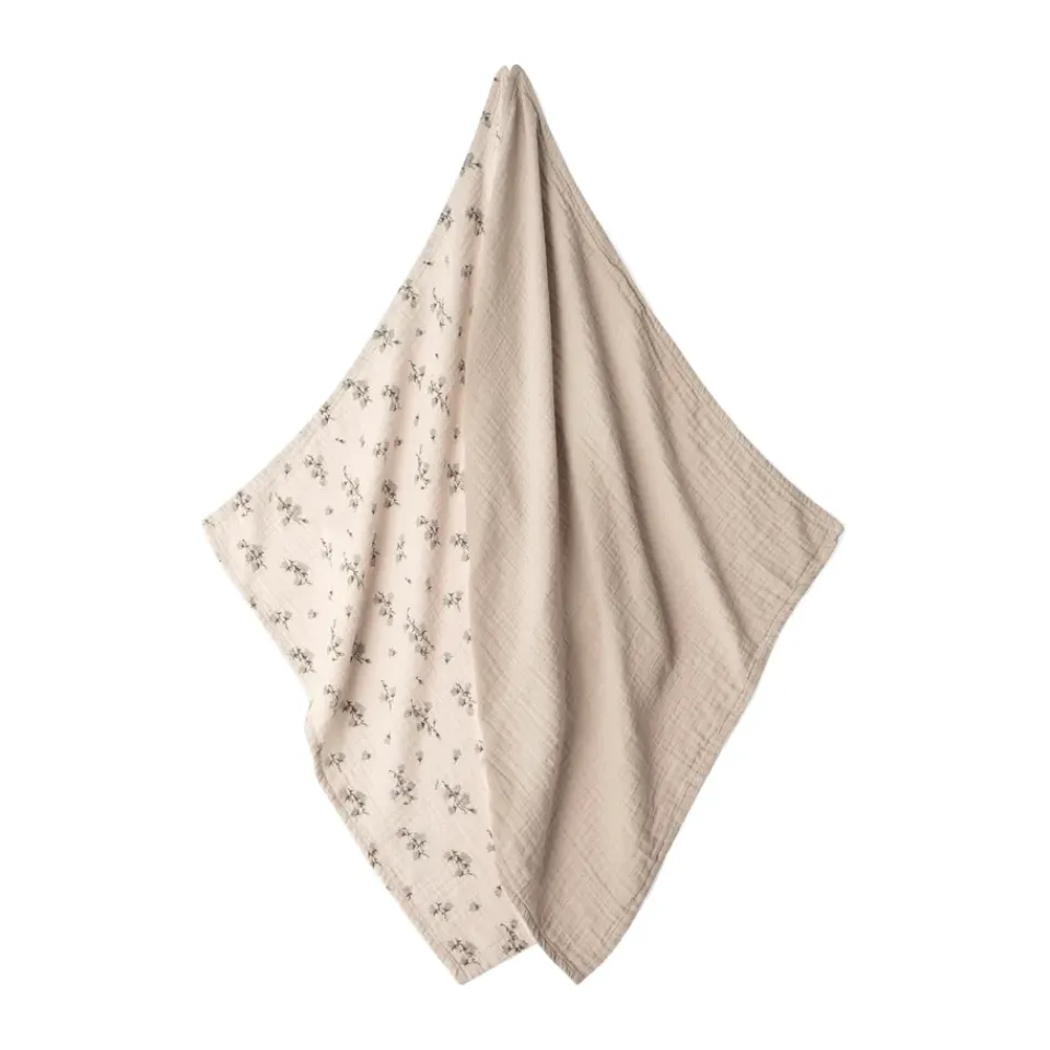 Clearance Garbo&Friends Bluebell Muslin small blanket 2 pieces, 60x60 cm Multi