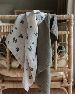 Baby Blankets|Cotton Blankets & Throws^Garbo&Friends Blueberry Muslin small blanket 2 pieces, 60x60 cm Multi