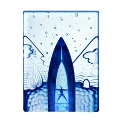 Sale Kosta Boda s sculpture, Four Elements Blue