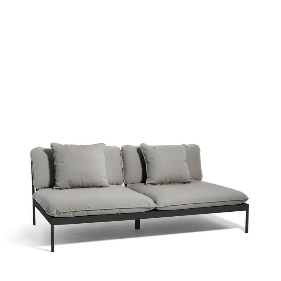 Garden Sofas & Garden Benches|Outdoor Lounge Furniture^Skargaarden Bönan modular sofa, Fiord 551 , 2-seat, d. grey aluminium frame Beige