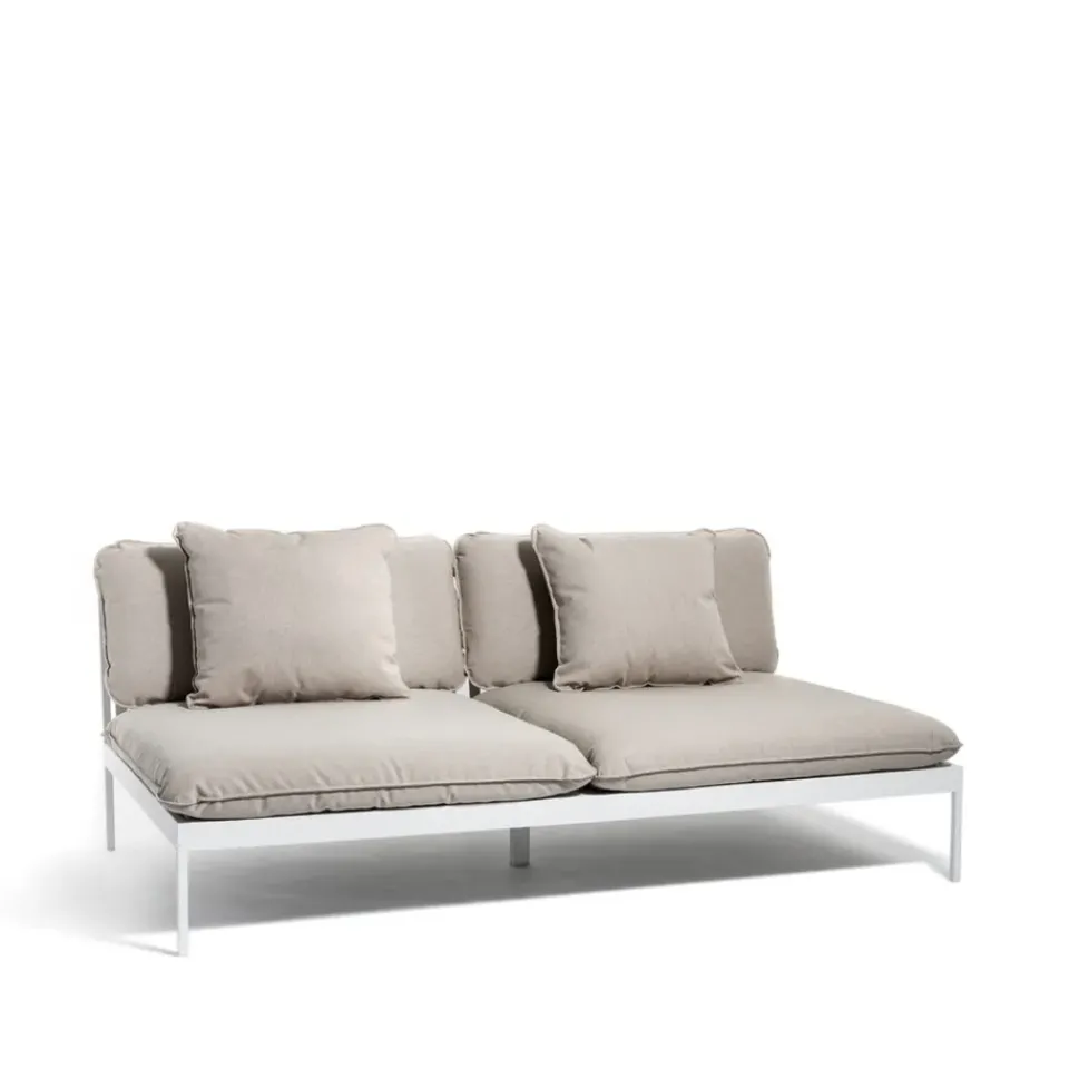Garden Sofas & Garden Benches|Outdoor Lounge Furniture^Skargaarden Bönan modular sofa, Sunbrella Ashe light , 2-seat, l. aluminium frame Grey