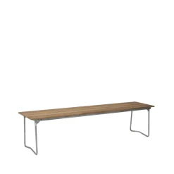 Best Grythyttan Stålmöbler Bänk 9 bench, Oak oil-170 cm-hot-dip galvanized Beige