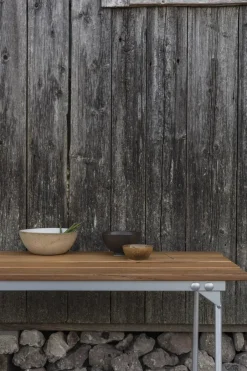 Discount Grythyttan Stålmöbler Bänk 9 bench, Teak-170 cm-hot-dip galvanized Brown