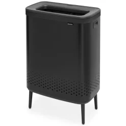 Laundry Baskets^Brabantia Bo laundry basket high 2x45 L, matte Black