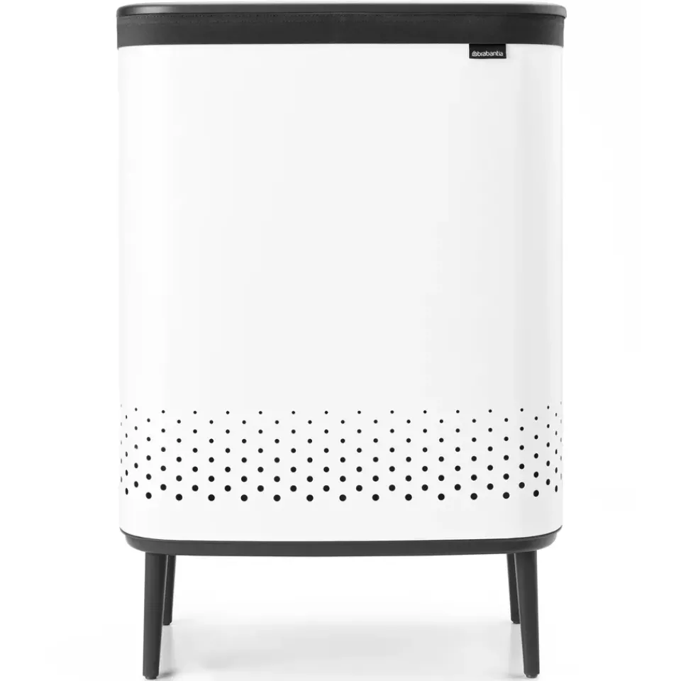 Online Brabantia Bo laundry basket high 2x45 L, White