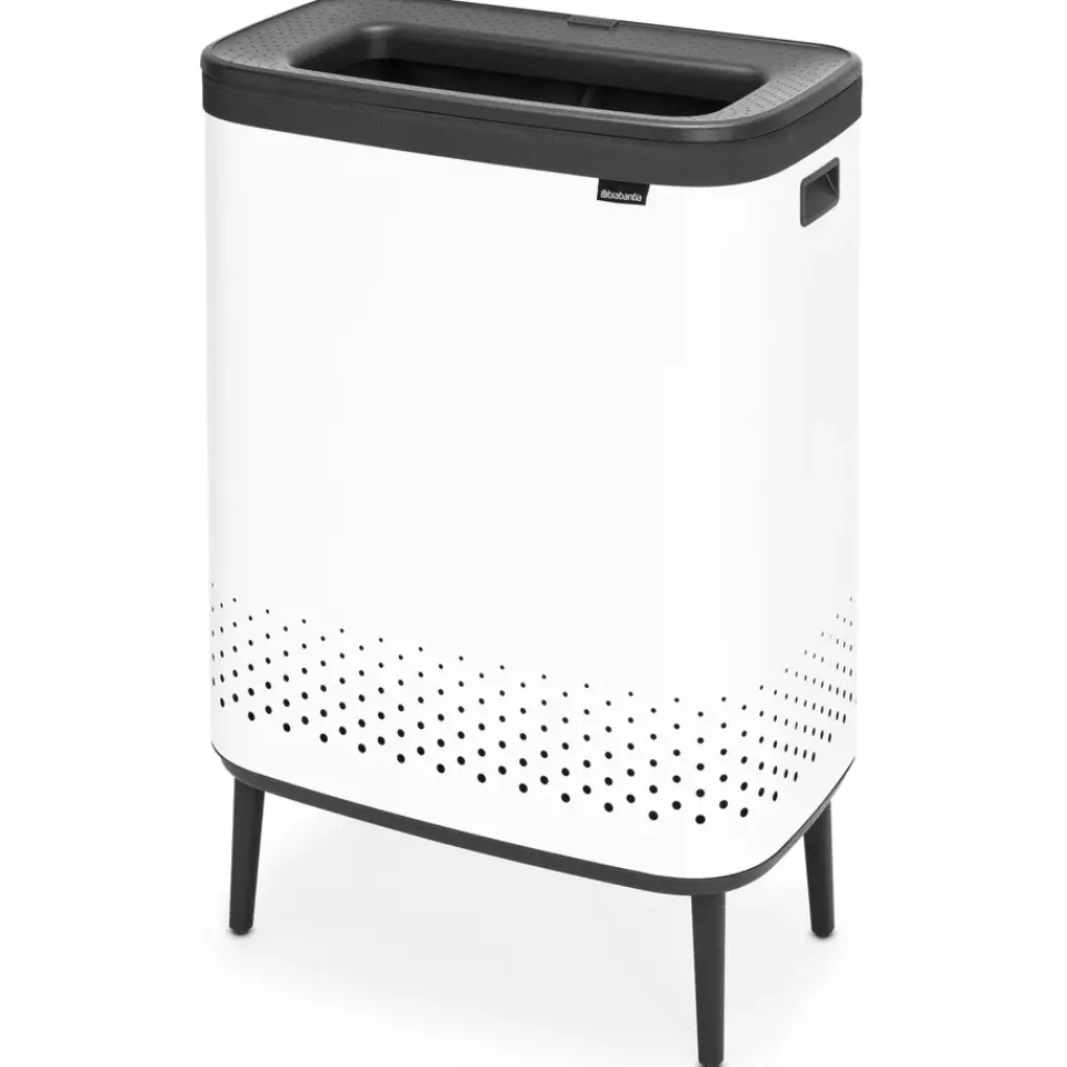 Online Brabantia Bo laundry basket high 2x45 L, White