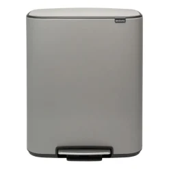 Pedal Bins|Pedal Bins^Brabantia Bo pedal bin 60 L, Mineral concrete Grey