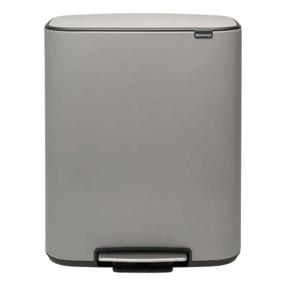 Pedal Bins|Pedal Bins^Brabantia Bo pedal bin 60 L, Mineral concrete Grey