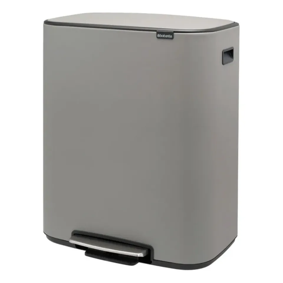 Pedal Bins|Pedal Bins^Brabantia Bo pedal bin 60 L, Mineral concrete Grey