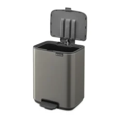 Brabantia Bo pedal bin 7 L, Platinum Grey