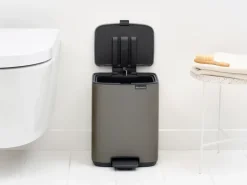 Brabantia Bo pedal bin 7 L, Platinum Grey