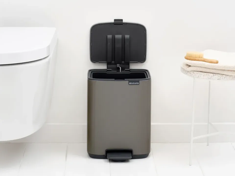 Brabantia Bo pedal bin 7 L, Platinum Grey