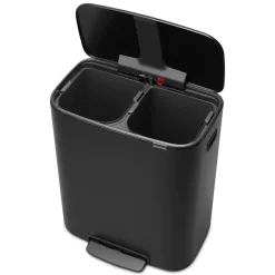 Pedal Bins|Pedal Bins^Brabantia Bo pedal bin 2x30 L, Black