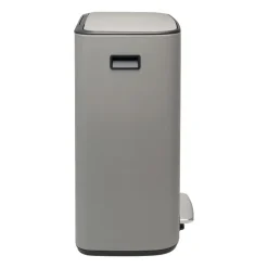 Pedal Bins|Pedal Bins^Brabantia Bo pedal bin 2x30 L, Mineral concrete Grey