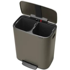 Best Brabantia Bo pedal bin 2x30 L, Platinum Grey