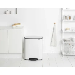Pedal Bins|Pedal Bins^Brabantia Bo pedal bin 2x30 L, White